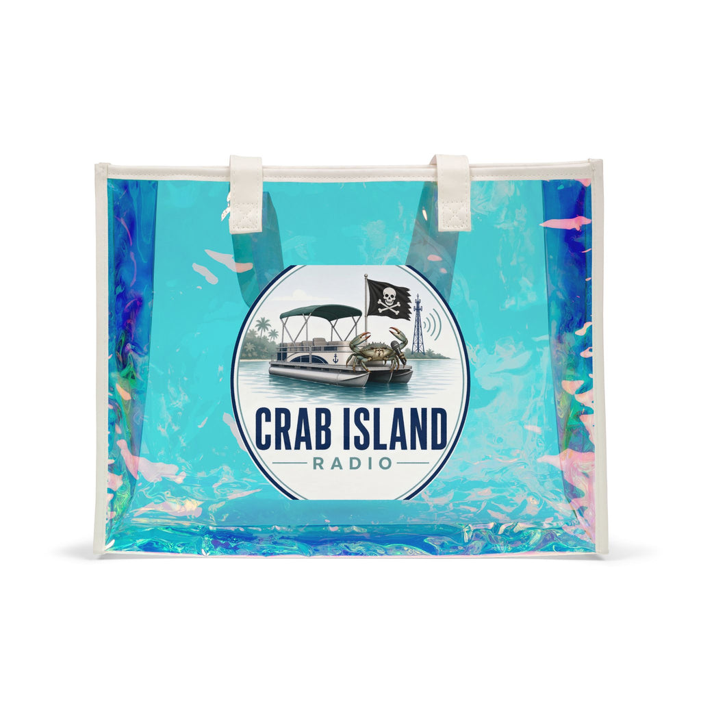 Beach Holographic Tote Bag – Crab Island Radio