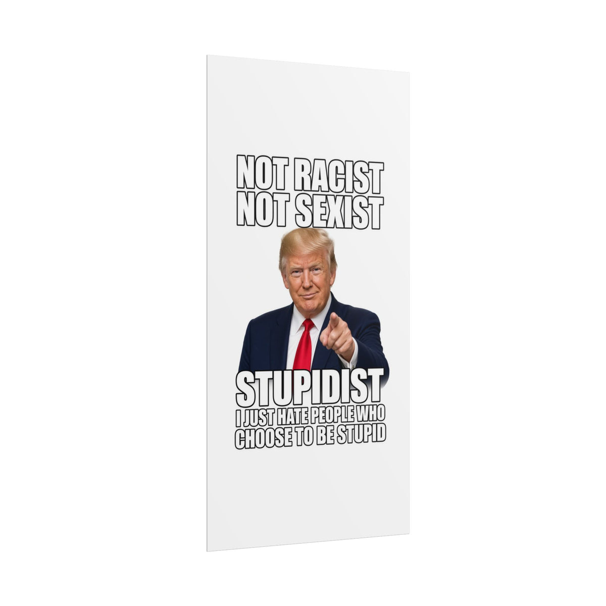 STUPIDIST Funny Meme Poster – Political Humor Wall Art