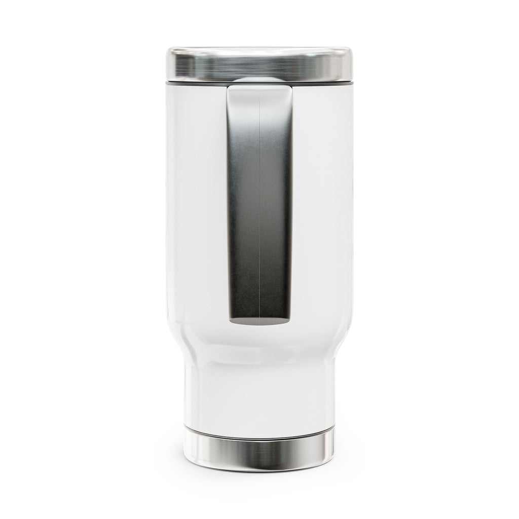Stainless Steel Travel Mug with Handle, 14oz – Crab Island Radio