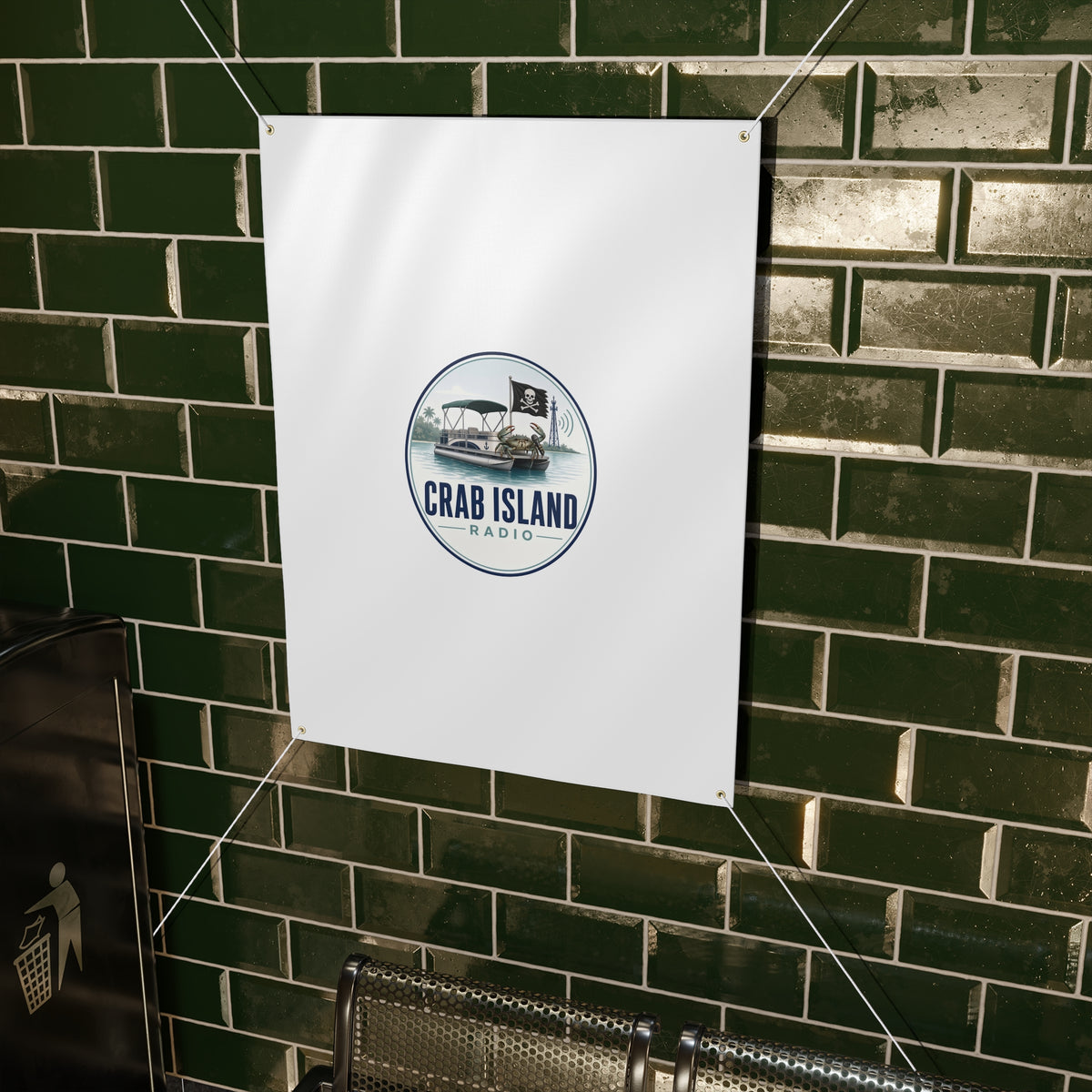 Matte Banner – Crab Island Radio