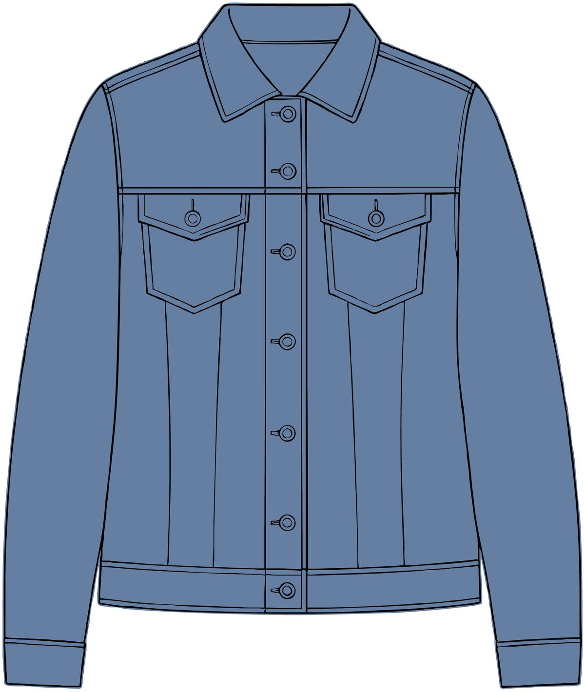 Women's Denim Jacket – Crab Island Radio