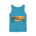 Crab Island Radio Men's Island Sunset Tank Top - Sapphire