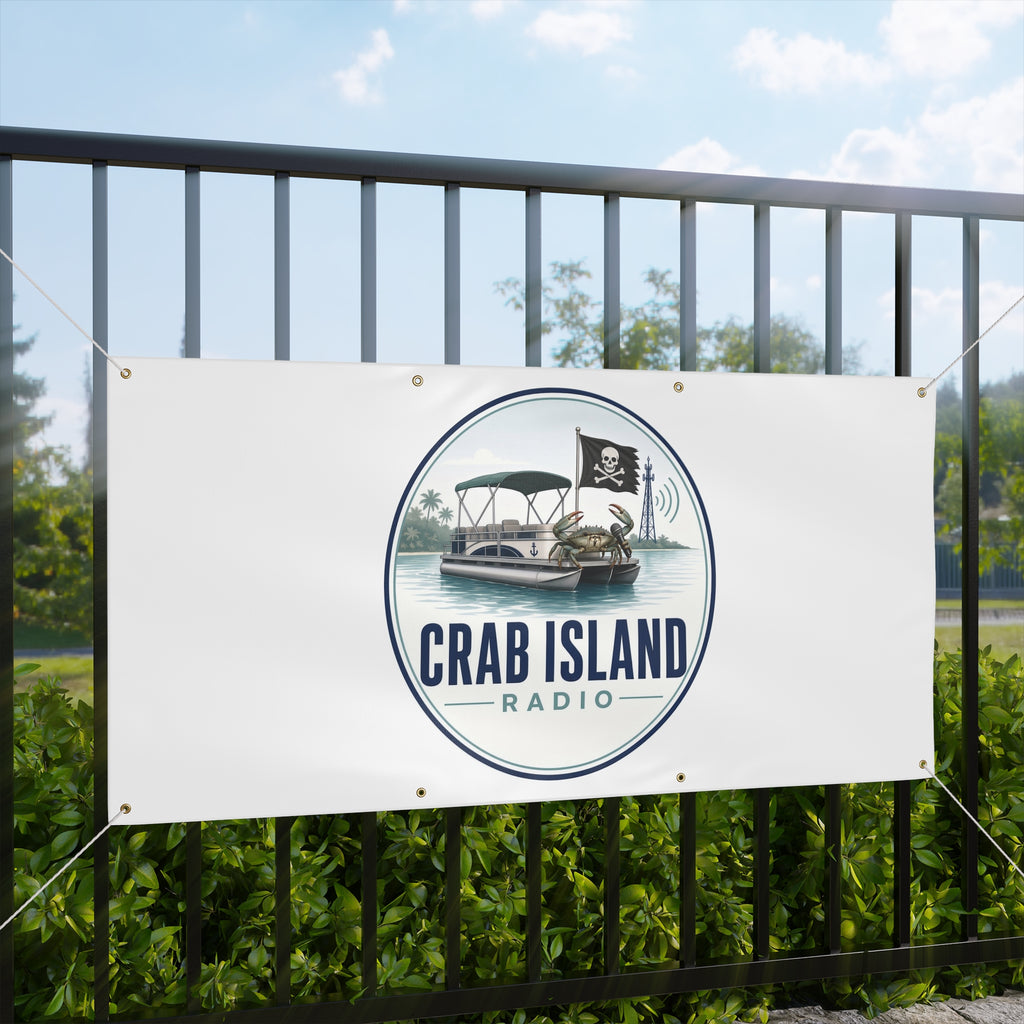 Matte Banner – Crab Island Radio