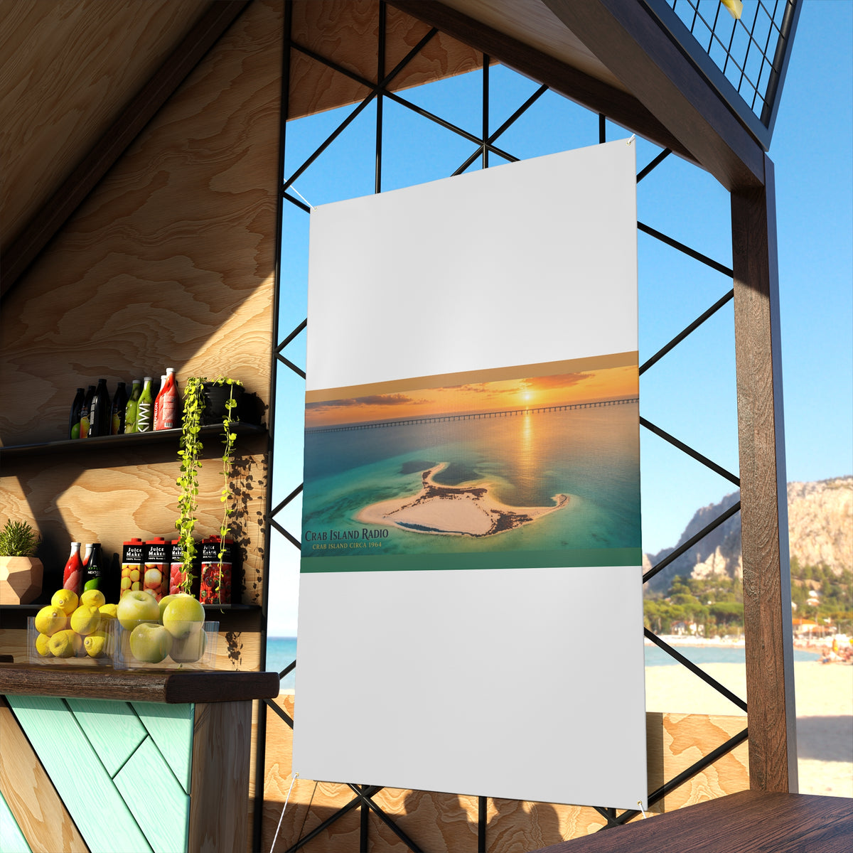 Matte Banner – Island Sunset