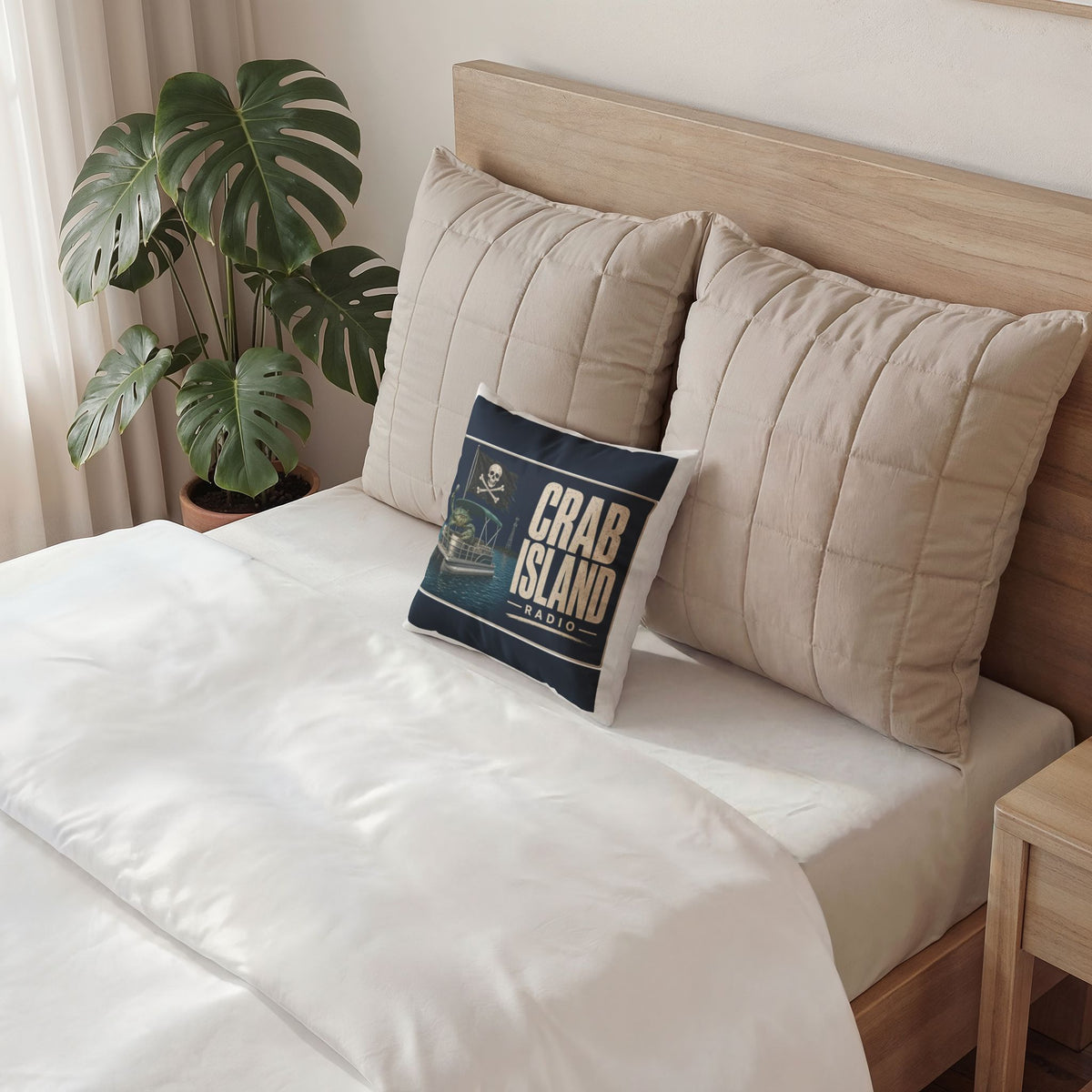 Poly Velvet Pillow – Pirate Crab