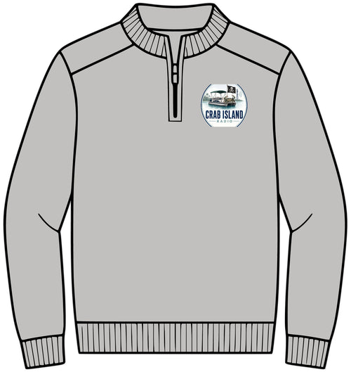 1/4-Zip Sweater – Crab Island Radio