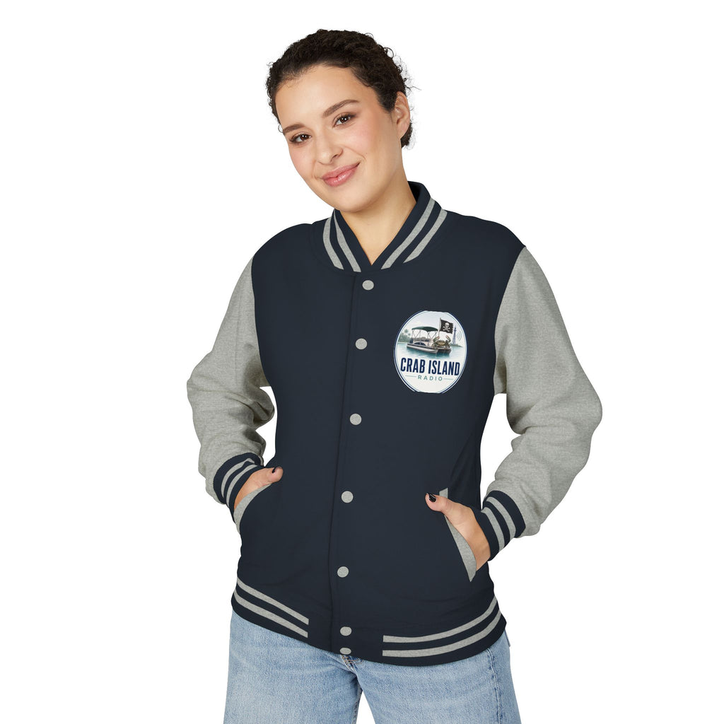 Unisex Heavyweight Letterman Jacket – Crab Island Radio