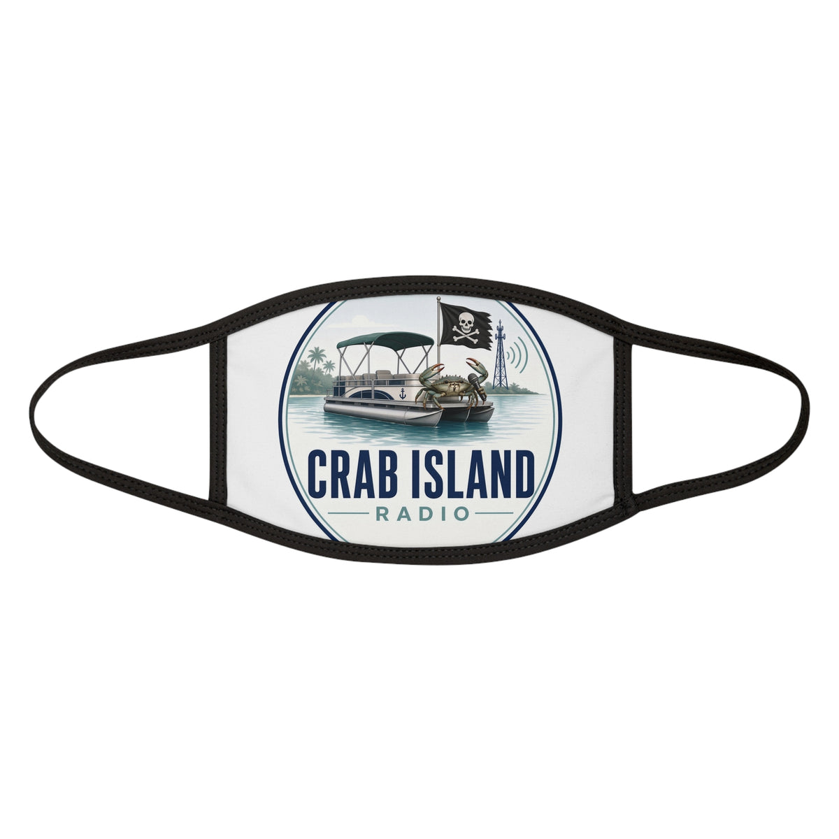 Mixed-Fabric Face Mask – Crab Island Radio