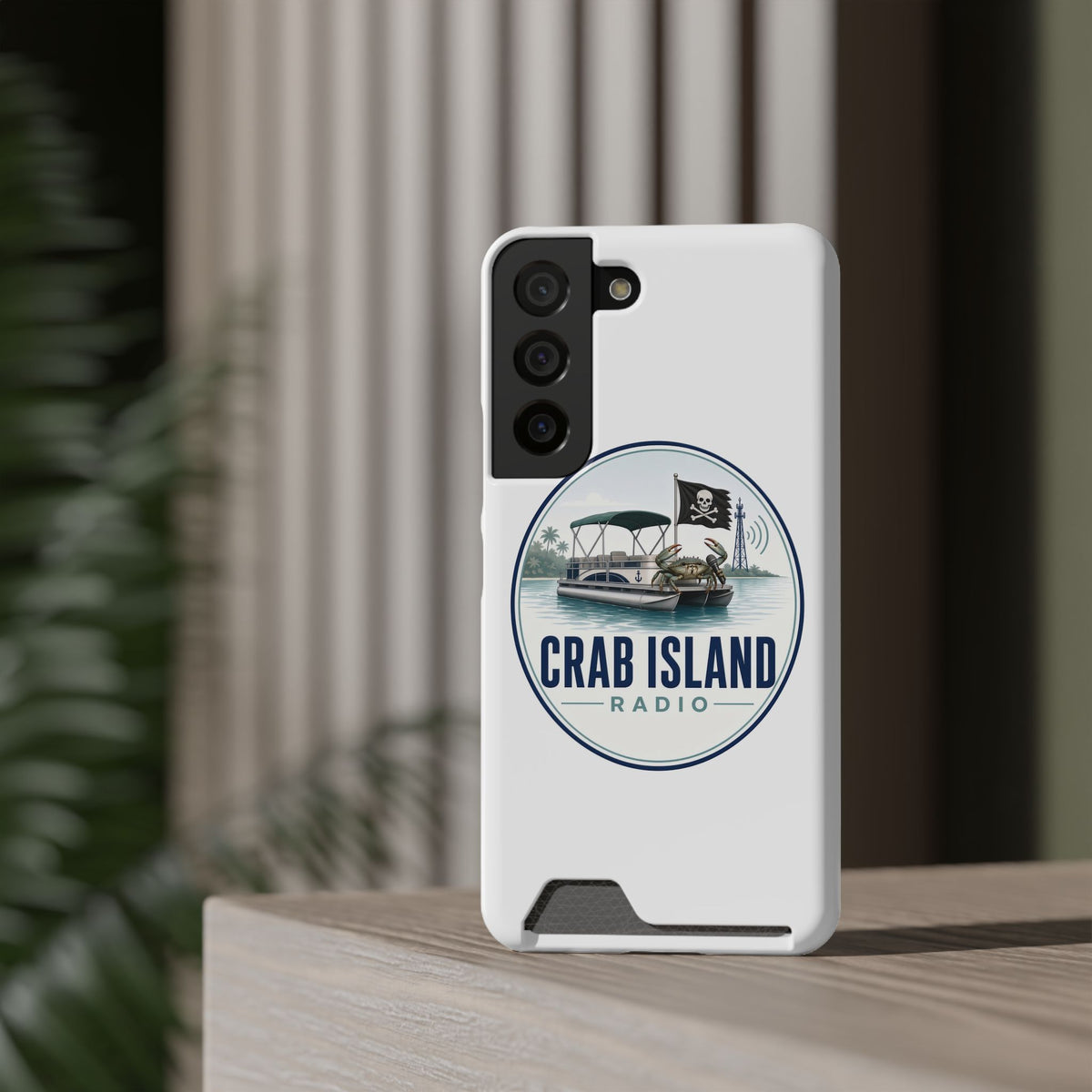 Phone Case With Card Holder – Crab Island Radio