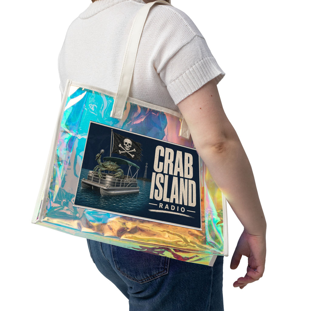 Beach Holographic Tote Bag – Pirate Crab