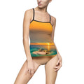 Crab Island Radio Island Sunset One-Piece Swimsuit