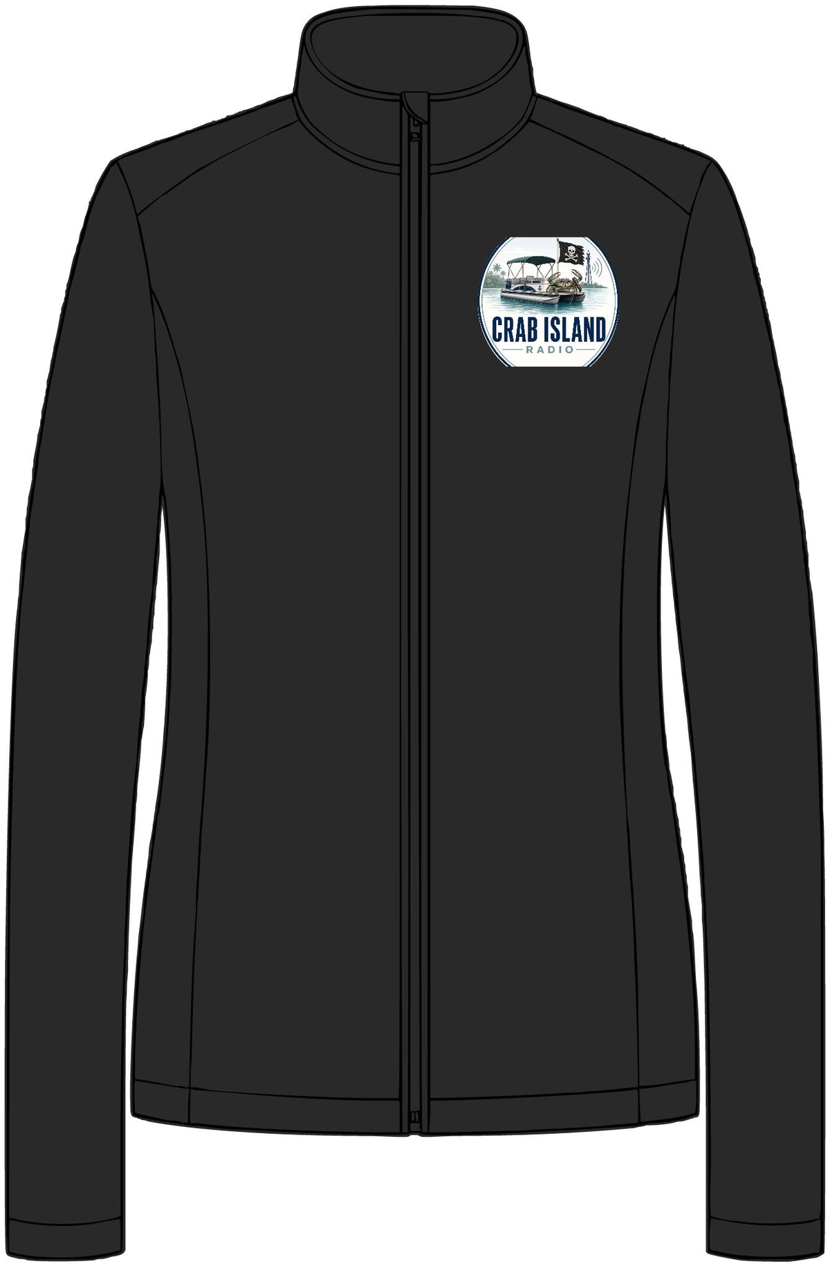 Women's Vertical Texture Full-Zip Jacket – Crab Island Radio