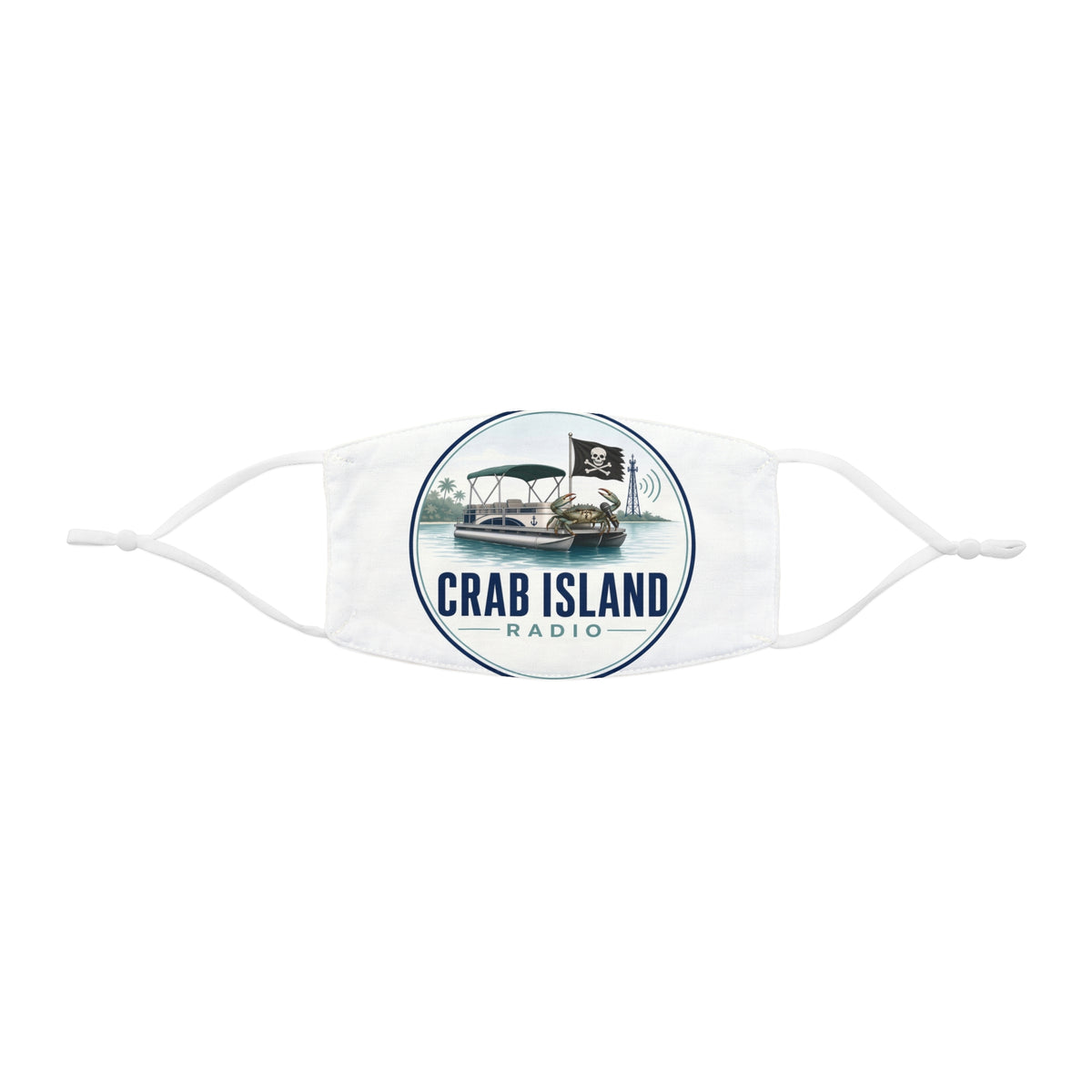Snug-Fit Polyester Face Mask – Crab Island Radio