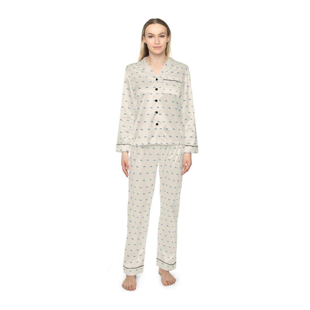 Women's Satin Pajamas (AOP) – Ouchy Dots