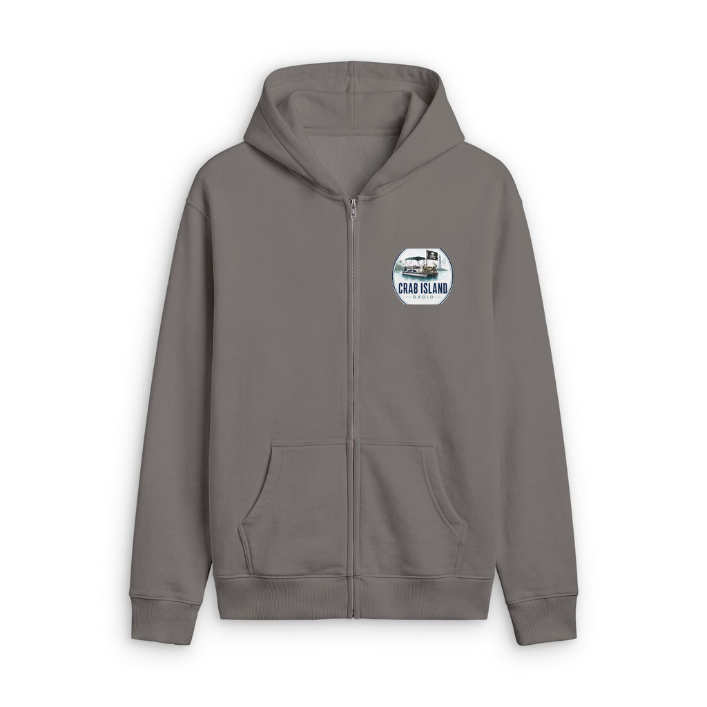 Unisex Relax Faded Zip Hood – Crab Island Radio