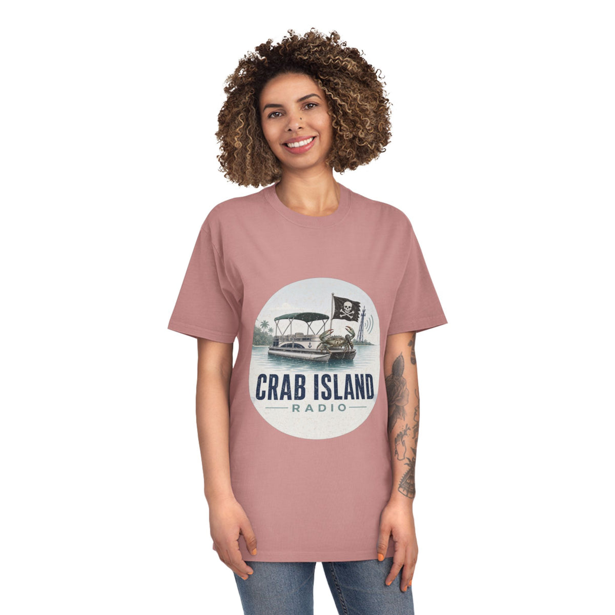 Unisex Faded Shirt – Crab Island Radio