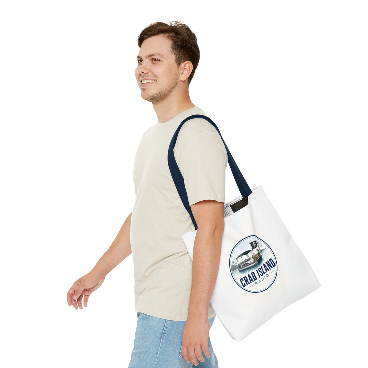 Tote Bag (AOP) – Crab Island Radio