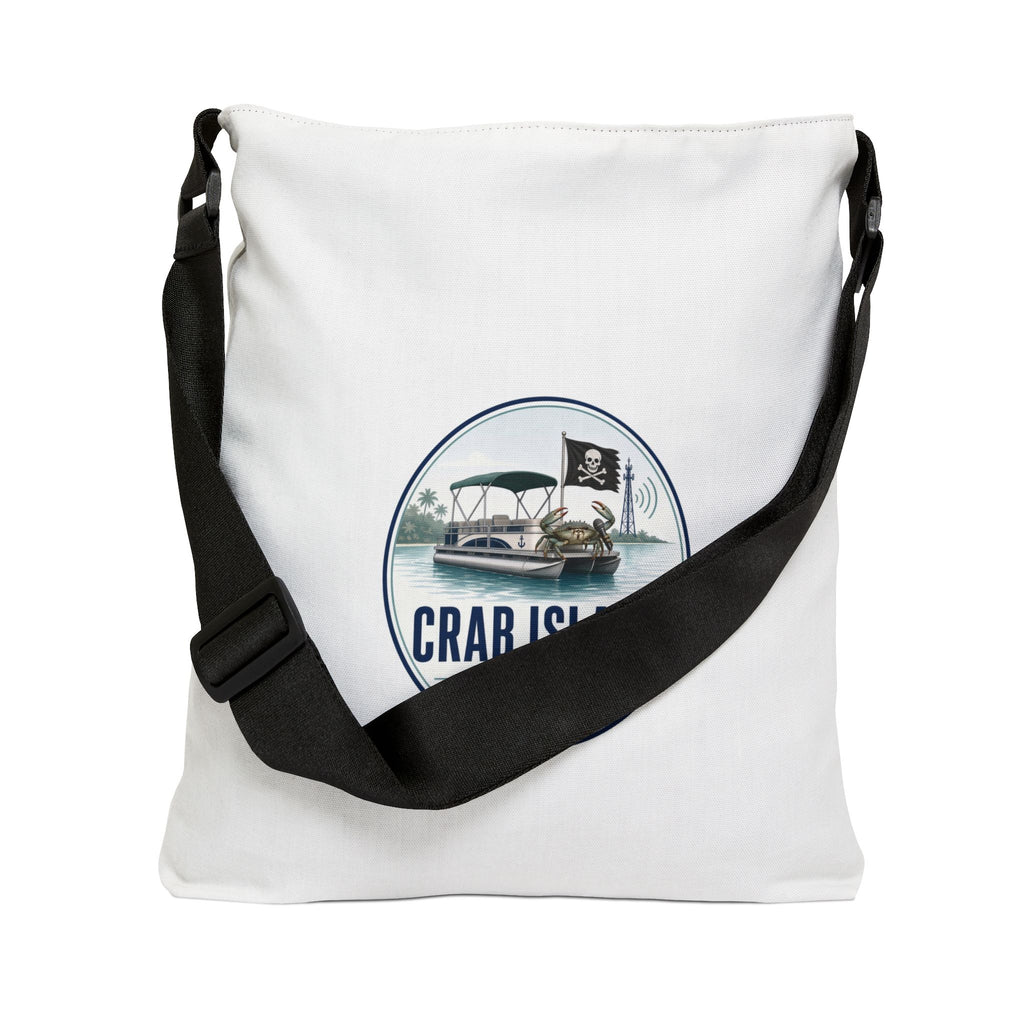 Adjustable Tote Bag (AOP) – Crab Island Radio