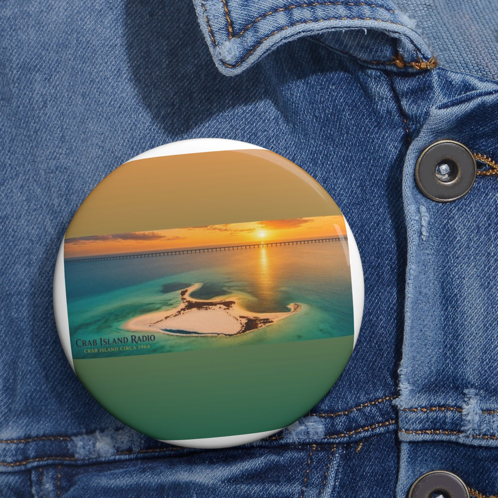 Custom Pin Buttons – Island Sunset