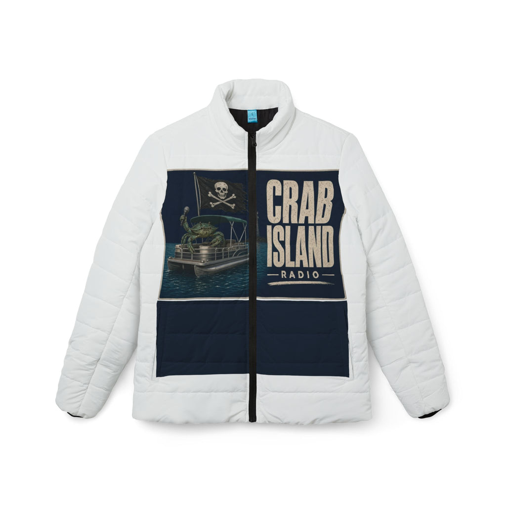 Women's Puffer Jacket (AOP) – Pirate Crab
