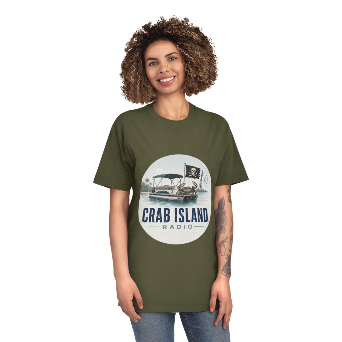 Unisex Faded Shirt – Crab Island Radio