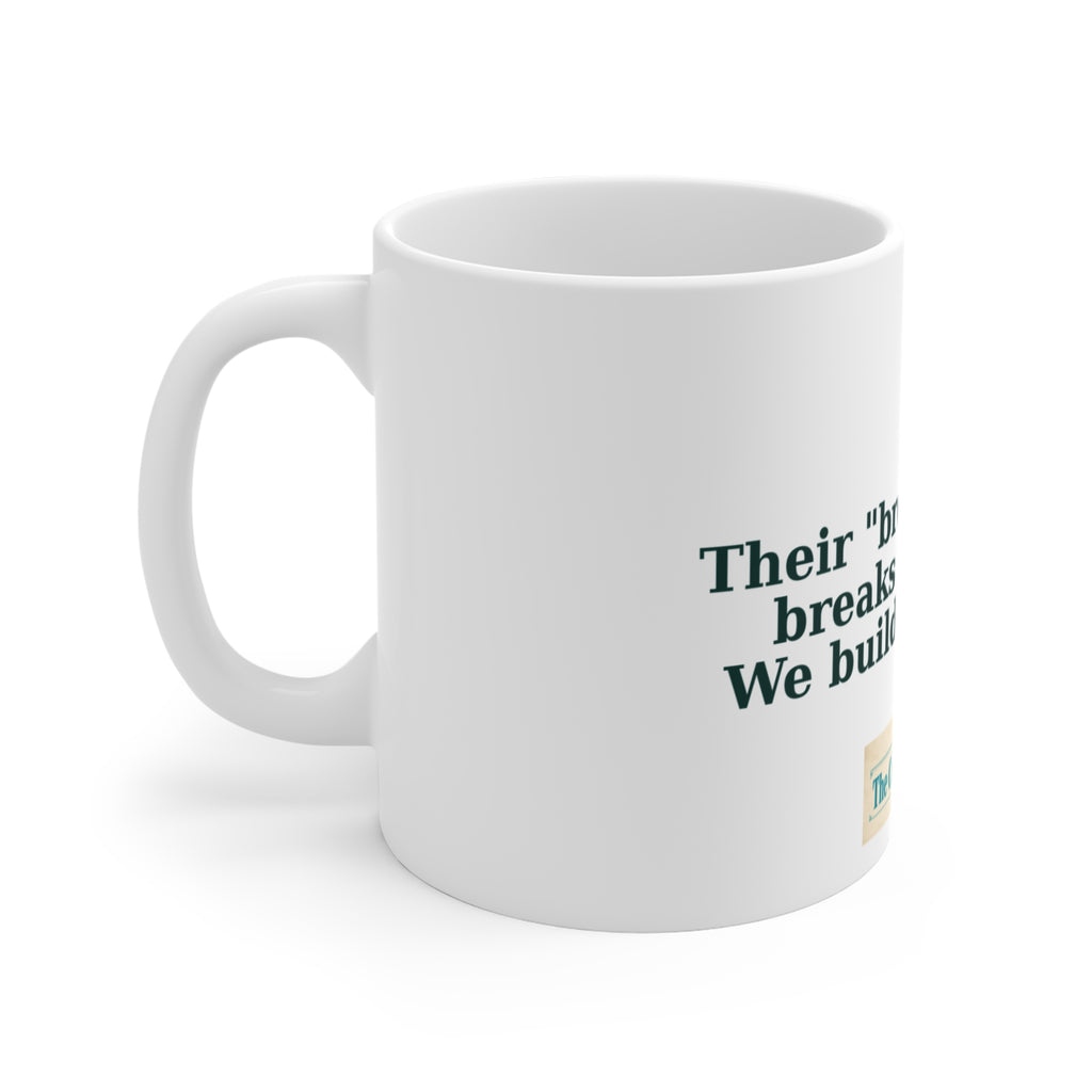 Breaking News Breaks Your Calm Mug – The Crab Island Catch 11oz