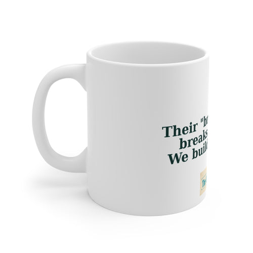 Breaking News Breaks Your Calm Mug – The Crab Island Catch 11oz