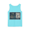 Crab Island Radio Men's Pirate Crab Tank Top - Lagoon Blue