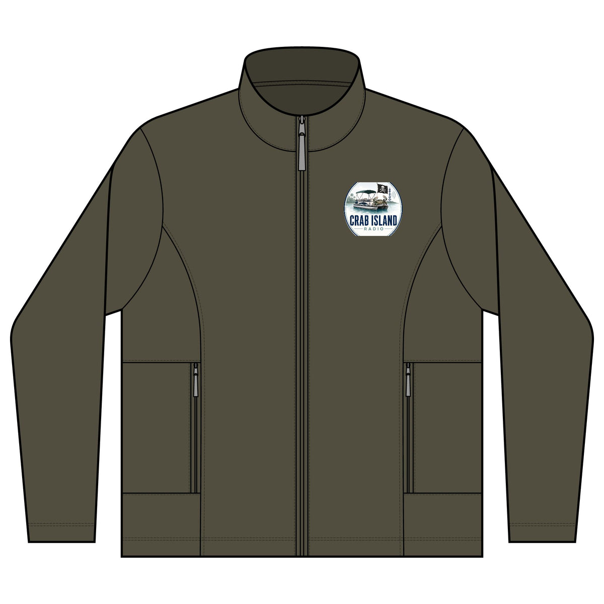 Collective Striated Fleece Jacket – Crab Island Radio