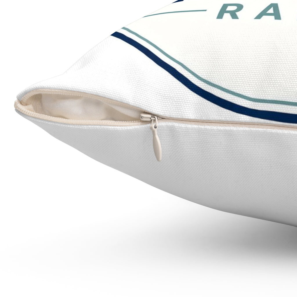 Spun Polyester Square Pillow – Crab Island Radio