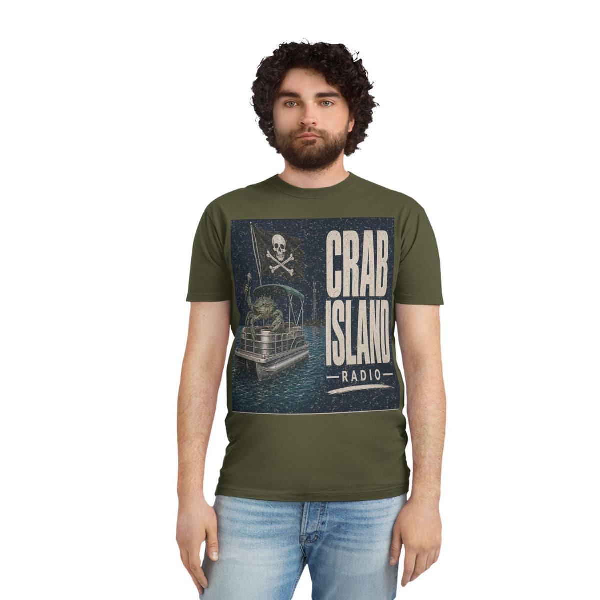 Unisex Faded Shirt – Pirate Crab