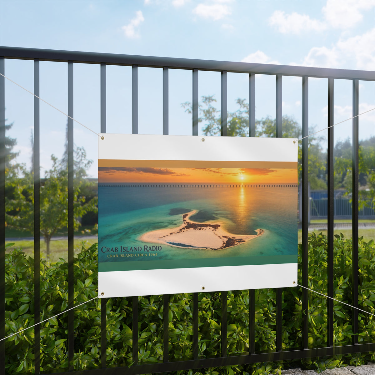 Matte Banner – Island Sunset