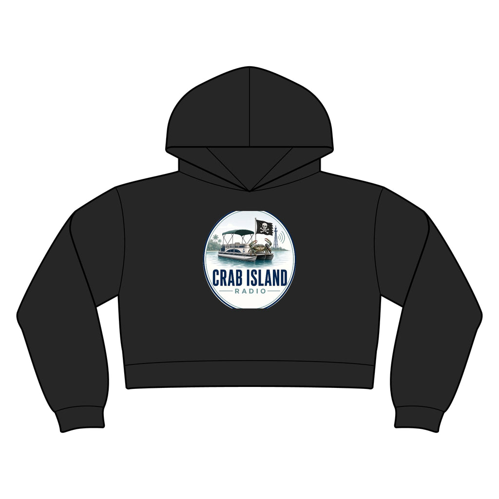 Women's Relax Crop Hood – Crab Island Radio