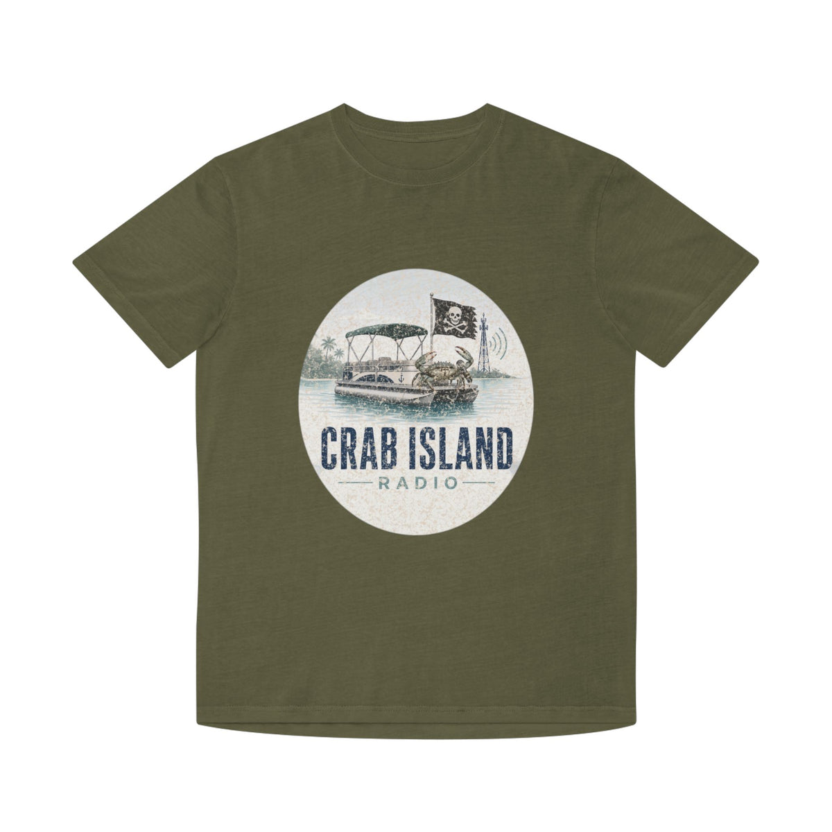 Unisex Faded Shirt – Crab Island Radio