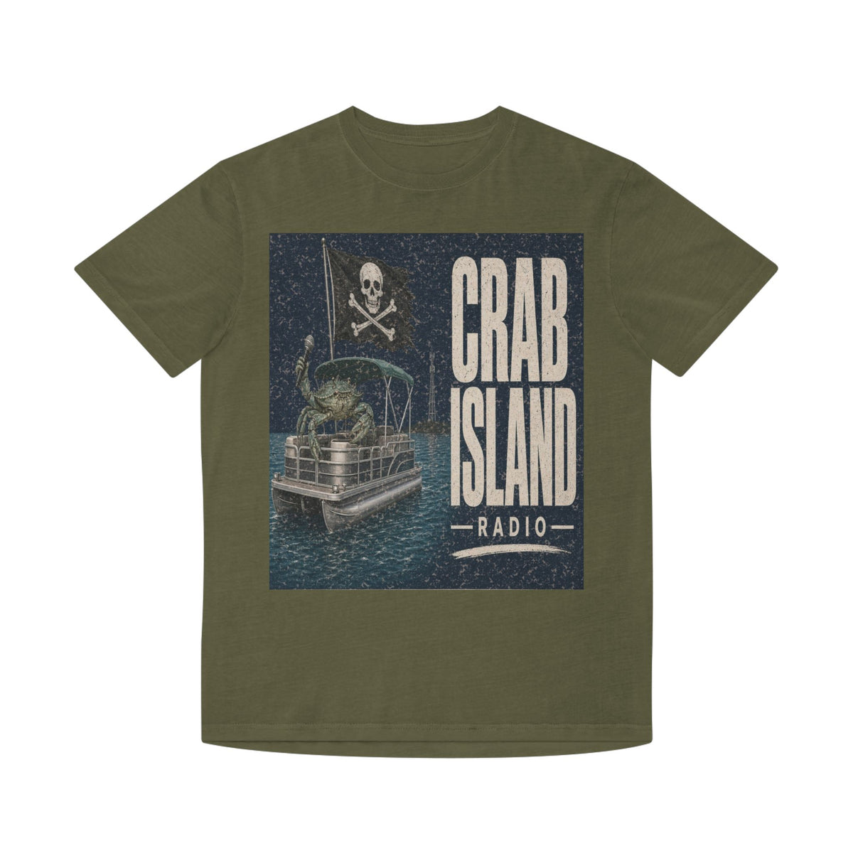 Unisex Faded Shirt – Pirate Crab
