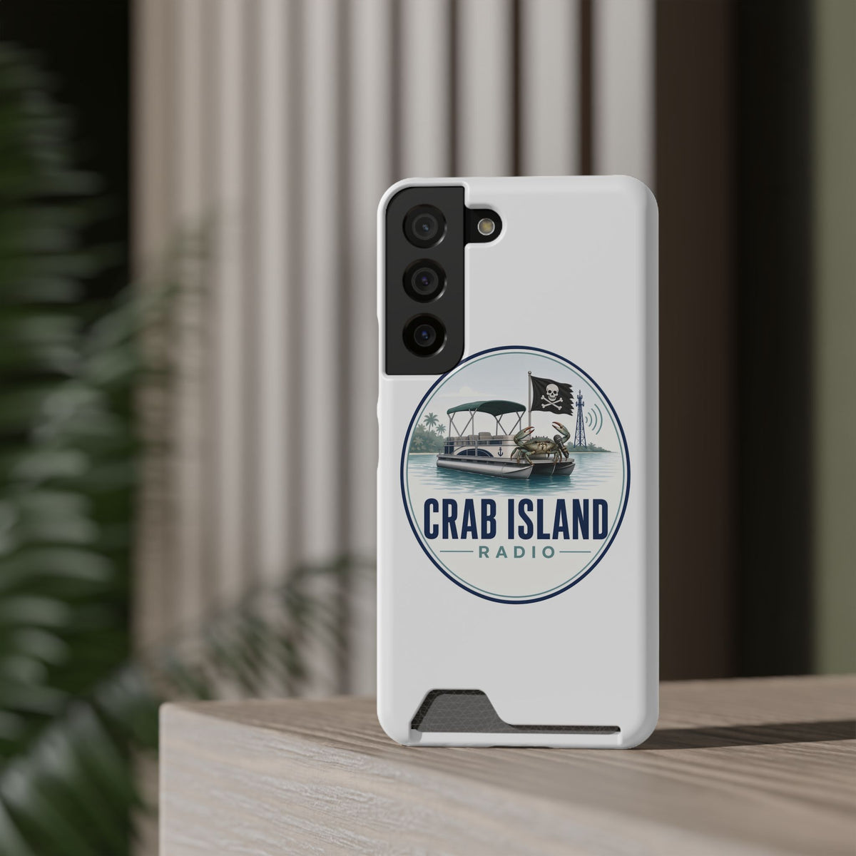 Phone Case With Card Holder – Crab Island Radio