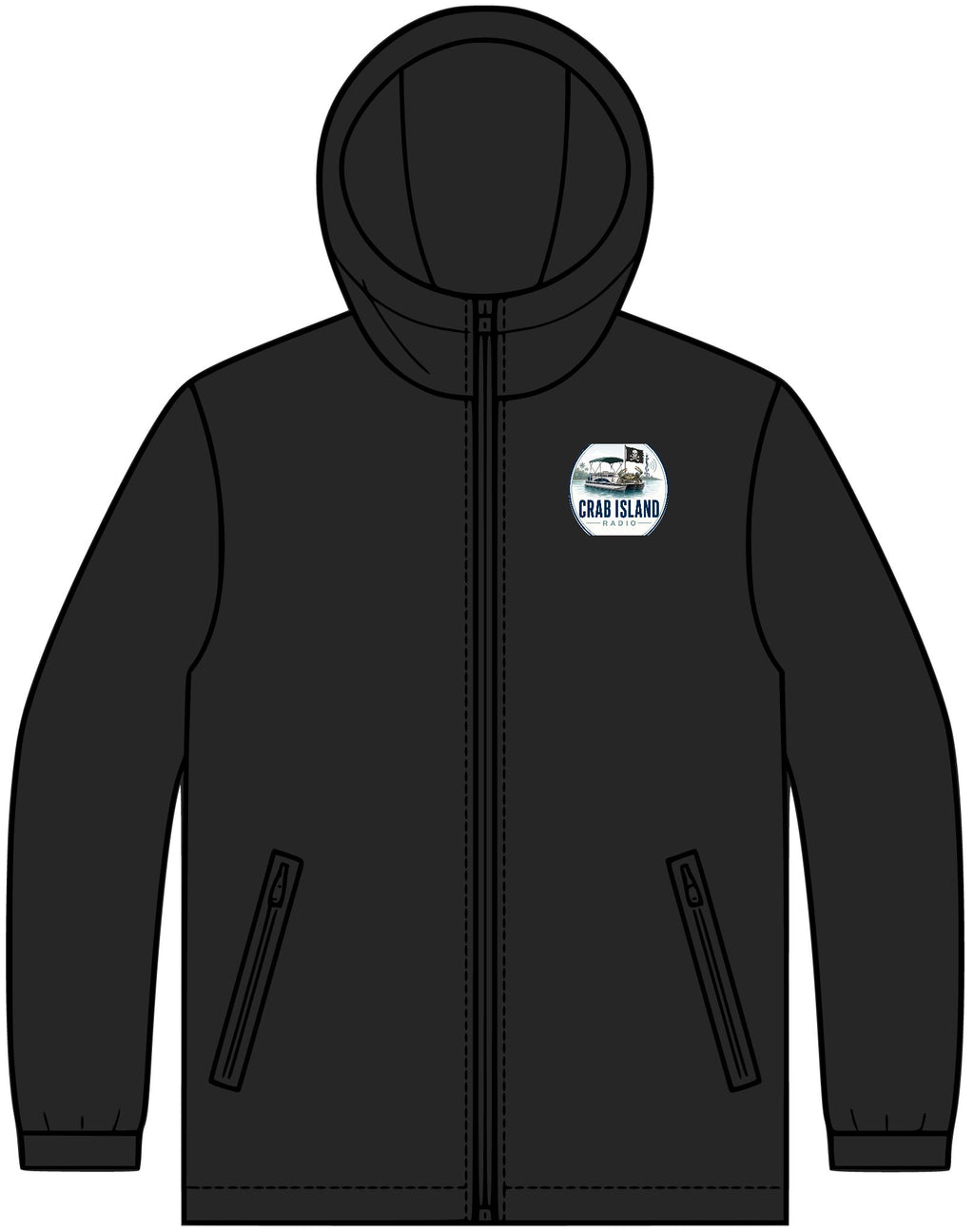 Section Zip Jacket – Crab Island Radio