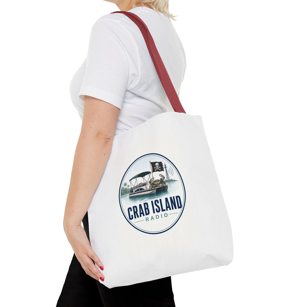 Tote Bag (AOP) – Crab Island Radio