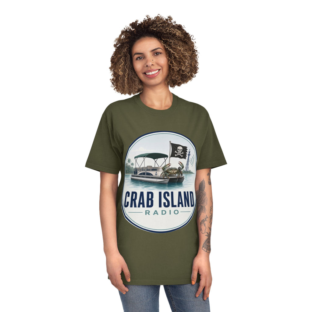 Unisex Faded Shirt – Crab Island Radio