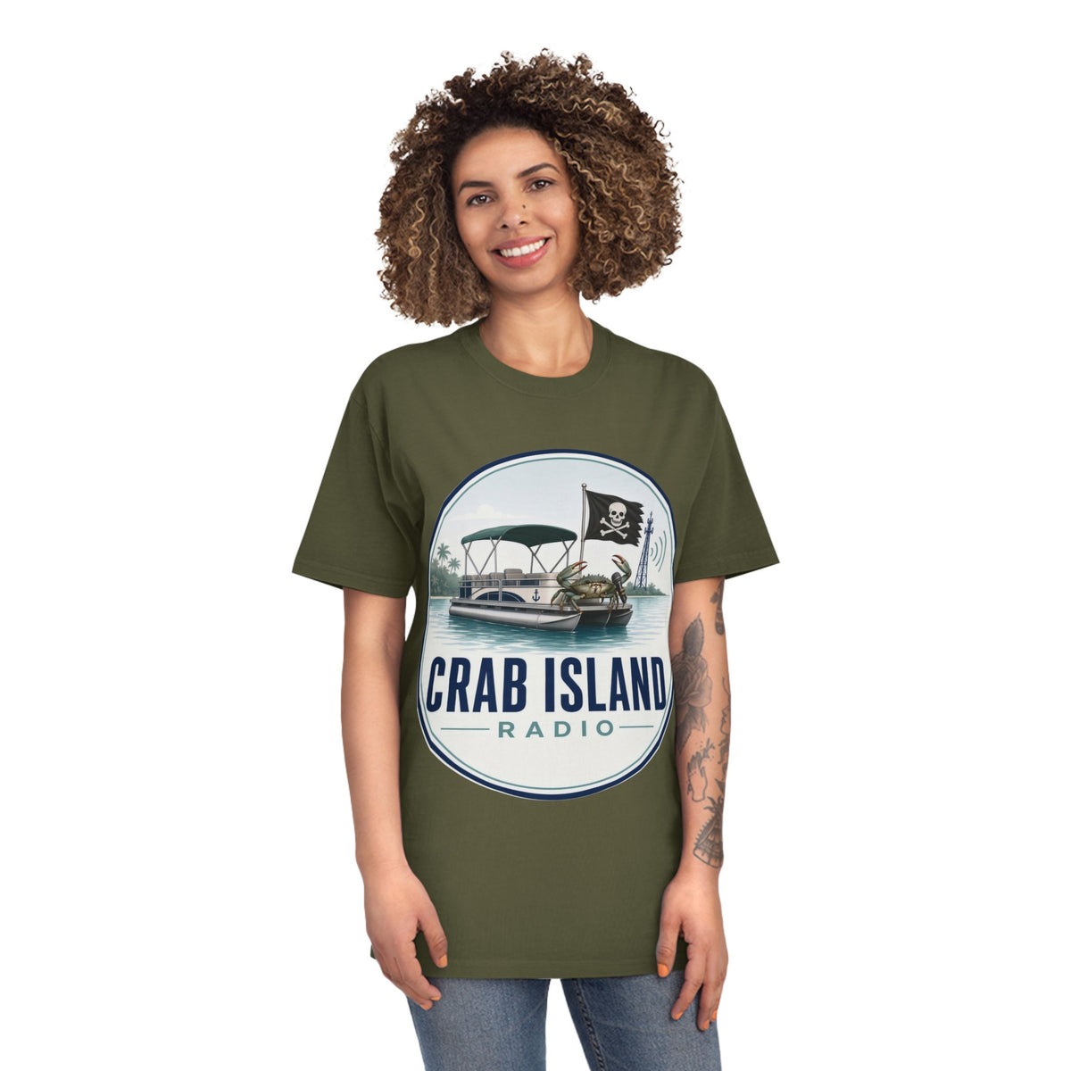 Unisex Faded Shirt – Crab Island Radio