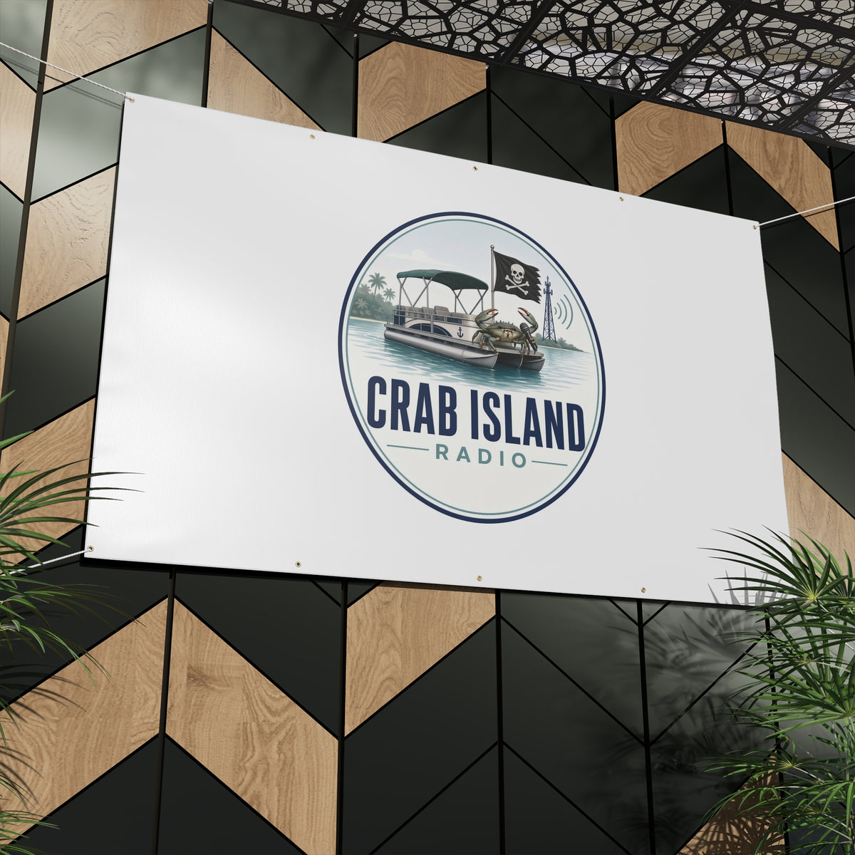 Matte Banner – Crab Island Radio