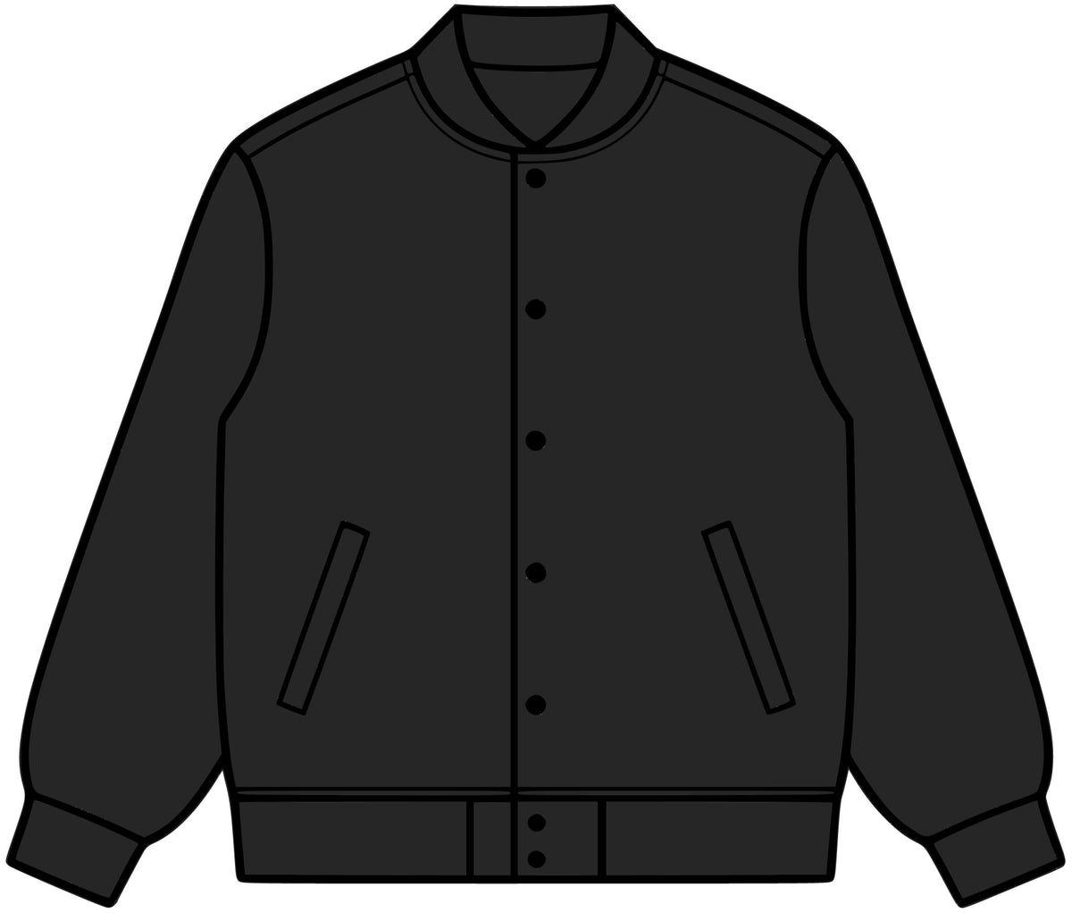 College Bomber Jacket – Crab Island Radio