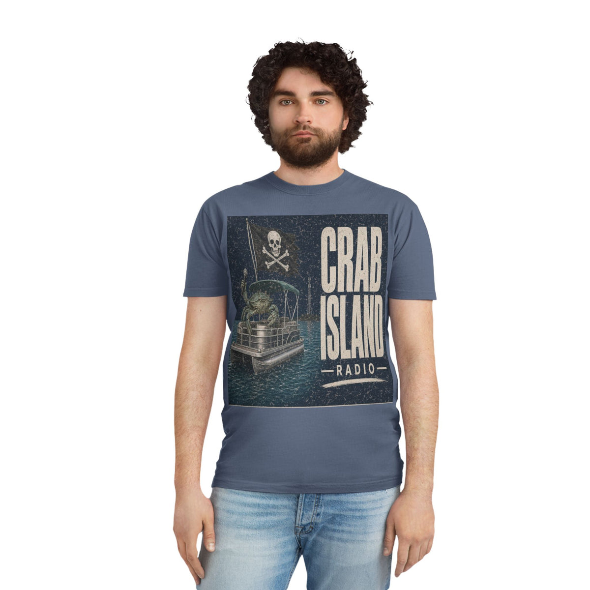 Unisex Faded Shirt – Pirate Crab