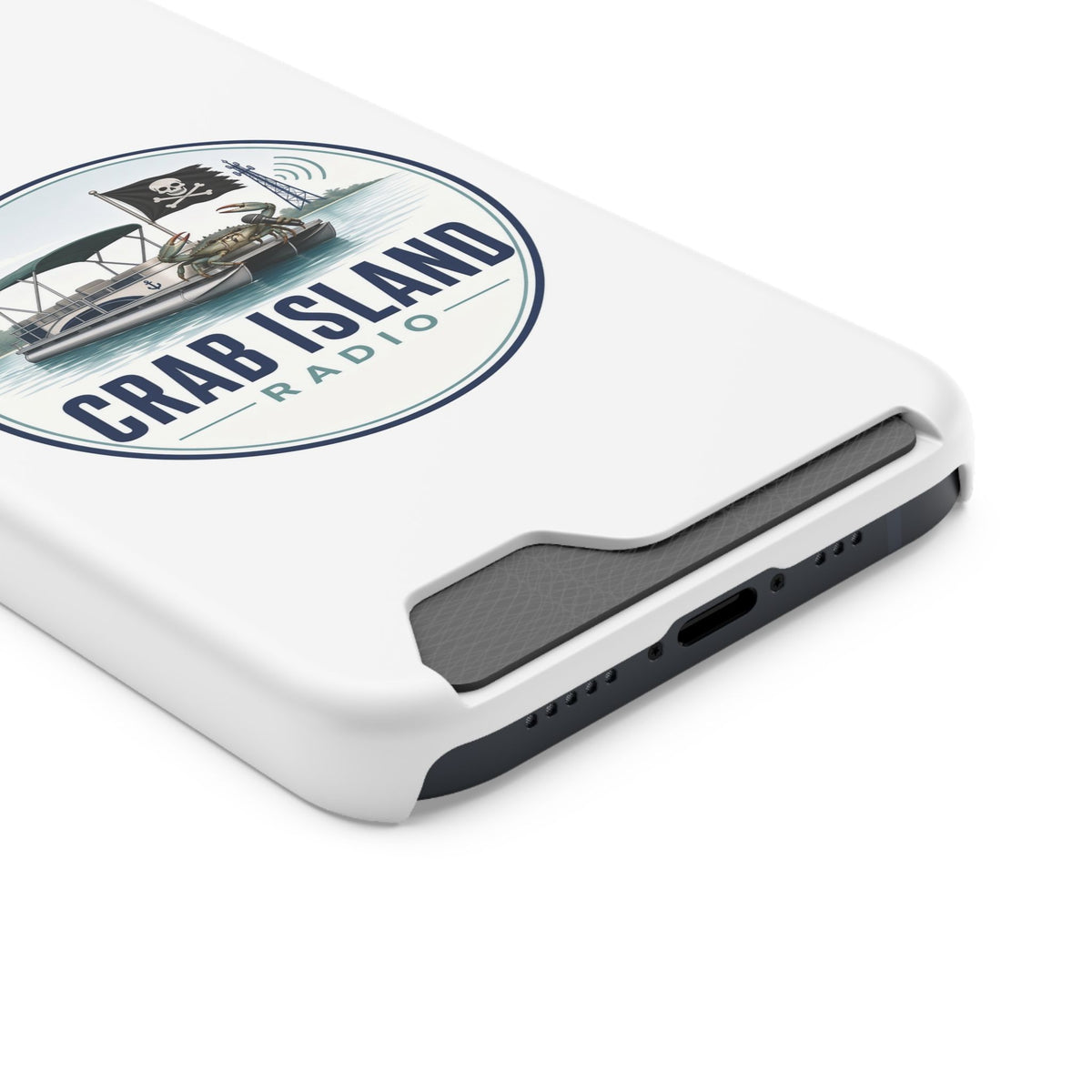 Phone Case With Card Holder – Crab Island Radio