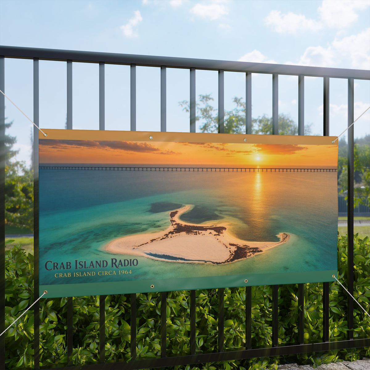 Matte Banner – Island Sunset