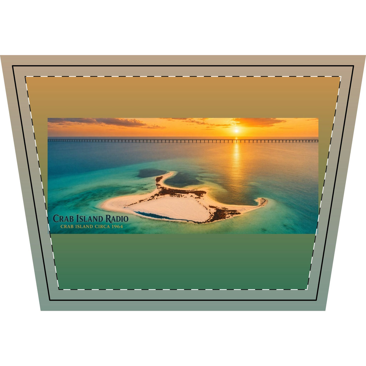 Leather Toiletry Bag – Island Sunset