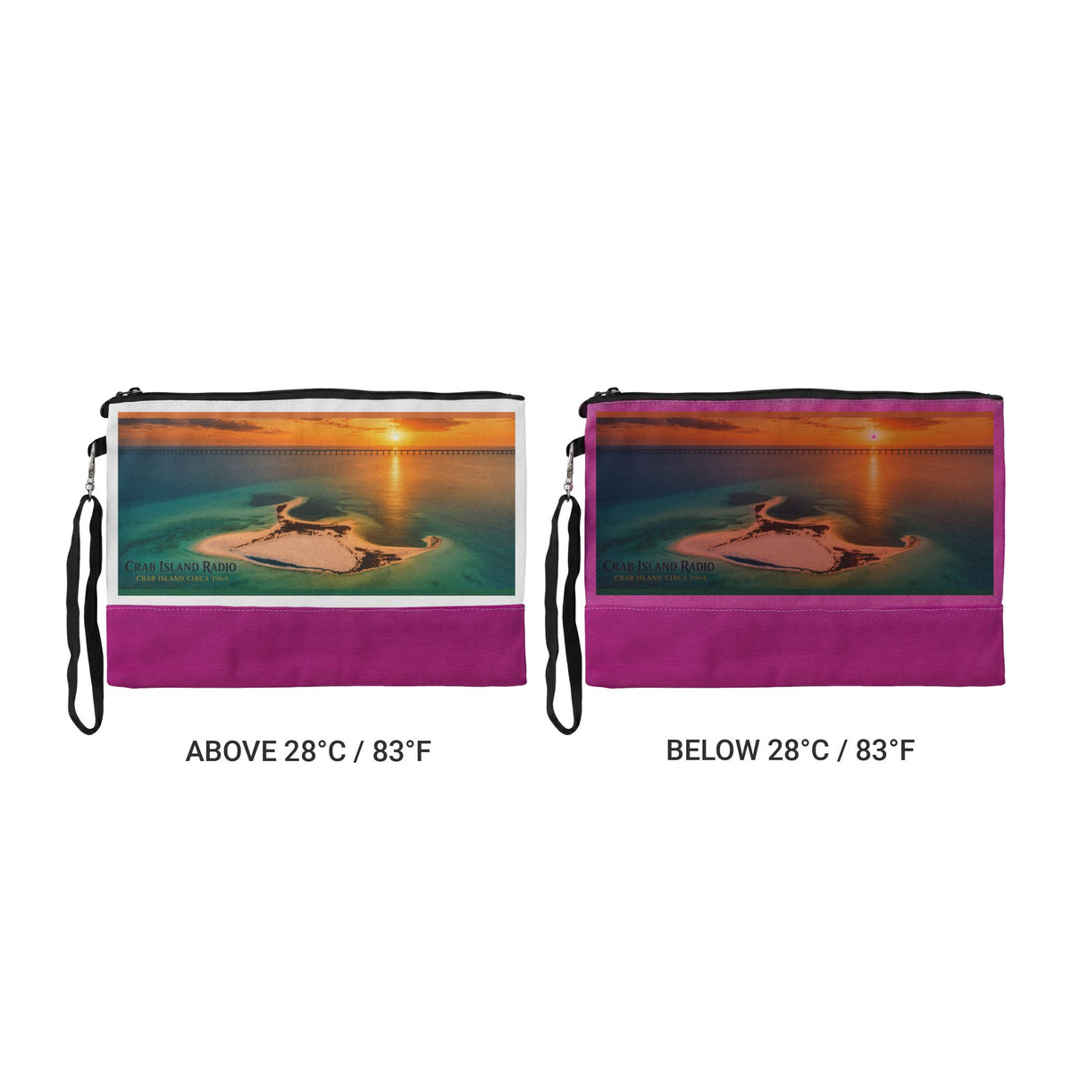 Thermochromic Cosmetic Bag – Island Sunset