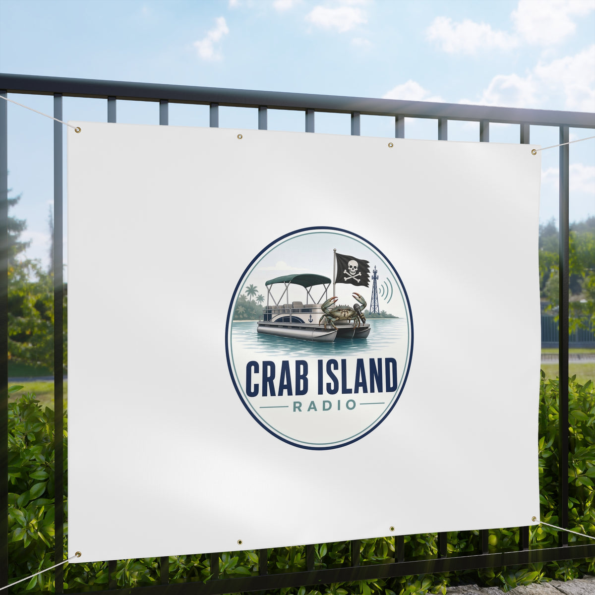Matte Banner – Crab Island Radio