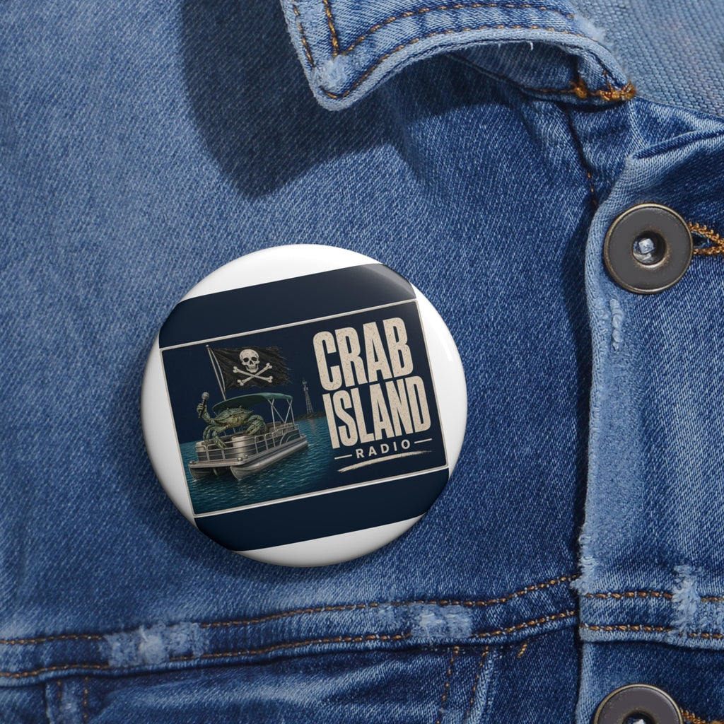 Custom Pin Buttons – Pirate Crab