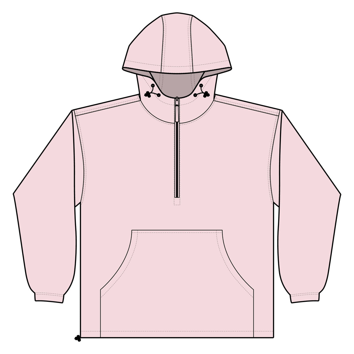 Unisex Lightweight Quarter-Zip Windbreaker Pullover Jacket – Crab Island Radio